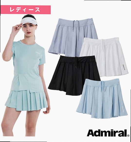 Asymmetric-Hem Pleated Skort – Ladies ATLA626