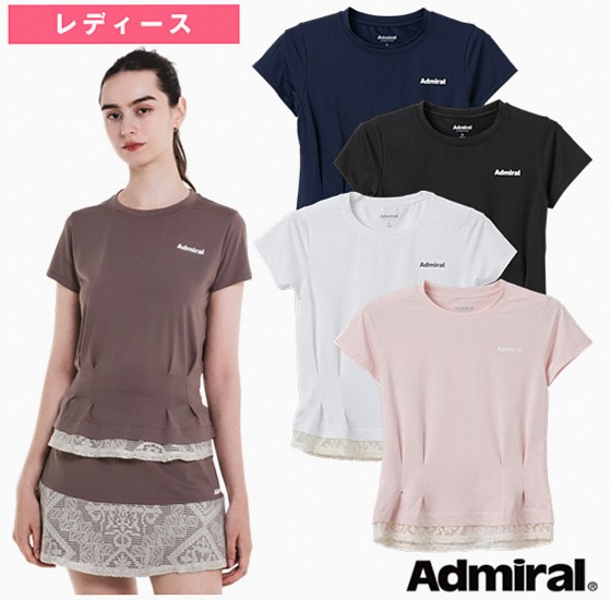 Lace-Hem Tuck Flare Tee – Ladies ATLA615